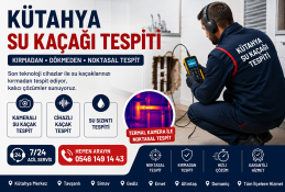 Kütahya’da Su Kaçağı Tespiti | Kırmadan Profesyonel Çözüm