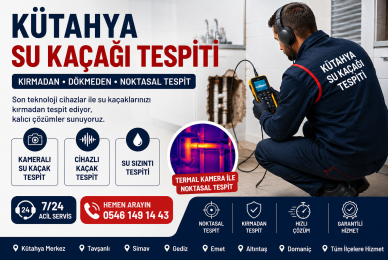 Kütahya’da Su Kaçağı Tespiti | Kırmadan Profesyonel Çözüm